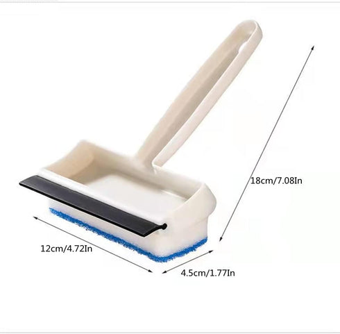 Two-in-one Bathroom Cleaning Tool, Mirror, Toilet, Bathtub, Glass Door and Window Cleaning Supplies, 6pcs?1 Brush and 5 Replaceable Double-Sided s...