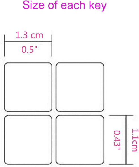 2PCS Matte Vinyl Persian (Farsi) Keyboard Stickers, Farsi Letters Keyboard Replacement Sticker with White Font on Black Background for Universal P...