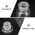 Baluue 250mL Lab Chemicals Bottle Lab Vials Clear Reagent Bottle Glass Narrow Mouth Bottle Clear Glass with Ground Glass Stopper and Graduate for ...