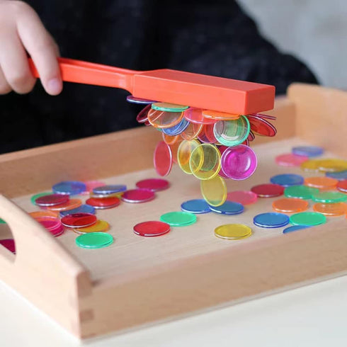Magnetic Bingo Wands 7.5" with Magnet Bar Science Educational Supplies 5 Colors Collect Tool for Paper Clips, Nails, Screws, Pins, Sewing Needles ...