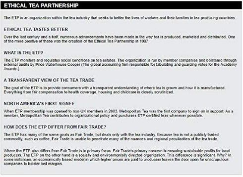 Wild Blueberry Black Tea by Metropolitan 24 Bags in Decorative Tin...