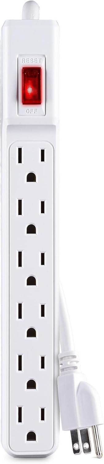 CyberPower GS60304 Power Strip, 6 Outlets, 3 Foot Power Cord White...