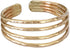 14K Gold Fill Four Strand Toe Ring | Comfort Fit Adjustable for Toes | One Size Fits All | Real Gold Toe Rings for Women...