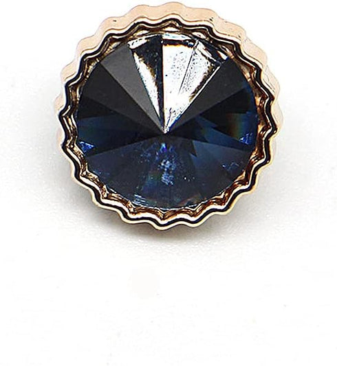 Decorative Navy Rhinestone Resin Sewing Shank Buttons 50 pcs - 12.5mm, 1/2"...