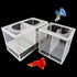 2 Pcs Aquarium Hatchery Net Fish Isolation Box,Nylon Mesh Fish Fry Hatchery Breeder Box Separation Net with Isolation Board...