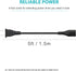 2 Prong AC Power Cord Fit for ONN. 100008734 100008736 Large Medium Party Speaker,ONN. 2.0 2.1 32" 36" 42" Roku Smart Soundbar Speakers, TCL Roku/...