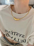 Dtja Chunky Choker Chain Necklace for Women Titanium Steel 18K Gold Plated Thick Round Snake Chain Necklaces Fashion Chic Minimalist Jewelry Gift ...