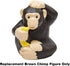 Replacement Part for Fisher-Price Little People Chimpanzee Playset - BDY75~ Replacement Brown Chimp Figure Holding a Banana and Scratching His Hea...