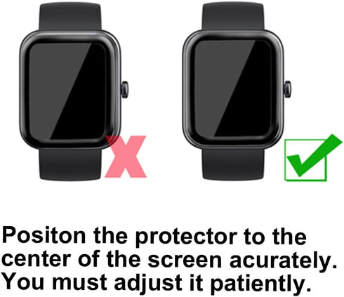 Compatible with OYV TGW101 1.83”, 3D Smart Watch Screen Protectors, 3 Piece, Full Coverage, Anti-shatter...