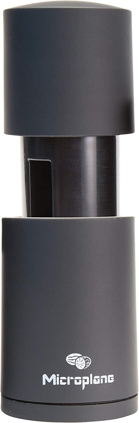 Microplane Manual Spice Mill - Cinnamon Grinder and Nutmeg Grater (Black)...