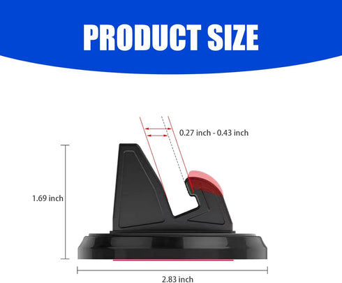 Pack-1 Car Dashboard Cell Phone Holder, 360 Degree Rotating Navigation Bracket, Phone Fixing Device, Automobile Interior Products, Universal for M...