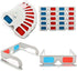 3D Paper Glasses, Red and Cyan Anaglyph, White Cardboard Frame, 50 Pairs...