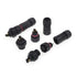 AOHUA M12 Waterproof Connector IP68 Outdoor Electrical plug for 2 Or 3-pin Cables Ø 4.5-7.5mm UL Certification (Black)(6 Pack)...