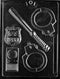 Grandmama's Goodies J078 Policeman Set Chocolate Candy Soap Mold with Exclusive Molding Instructions...
