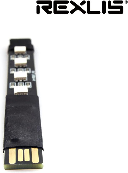 REXUS 5V USB LED RGB Bluetooth Remote Controller 4 Pin Male Connector Onboard 4 LED Lights for TV Backlight Light Strip LED RGB Dimmer Home Colorf...