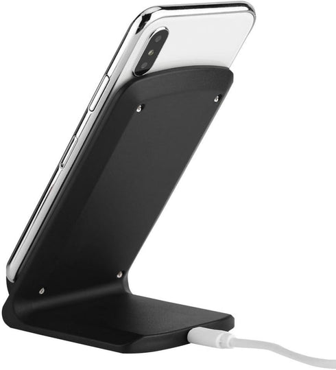Wireless Stand Charger Certificated Fast Wireless Charging Stand for iPhone and Android Phones - Black......