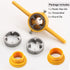 6Pcs PVC Thread Maker Tool Pipe Threader Plumbing Tool Kit Plastic Pipe Round Die Set with 3 Dies 1/2", 3/4" and 1" NPT Die Set Manual Hand Tool f...