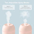 Portable Small Humidifier, USB Personal Desktop Humidifier for Car, Office Room, Bedroom, Auto Shut-Off, 2 Mist Modes, Super Quiet(220ml, Pink)...