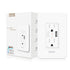MOES WiFi Smart Wall Outlet,15A Divided Control 2 in Wall Socket with USB Interface,Smart Life/Tuya APP Remote Control Compatible with Alexa and G...