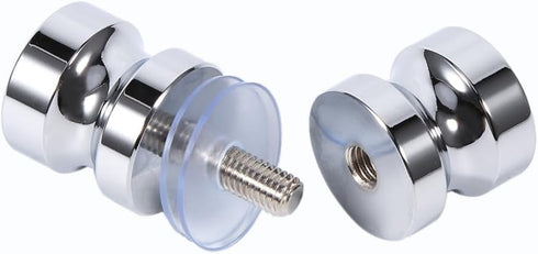 Glass Door Handle, Aluminum Alloy Drawer Knob 1.1 Dia Single Glass Bathroom Shower Cabinet Door Handle with Screw, Door Knobs...