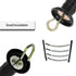 Electric Fence Gate Handle Insulated Spring Gate Handle Electric Fence Arch Hook for Fence Home (Black, 2Pcs)...