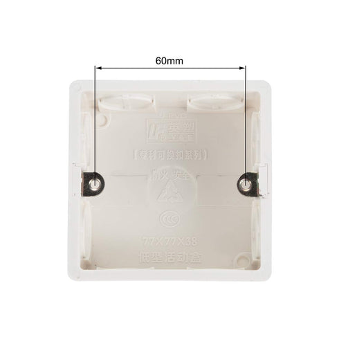 uxcell Wall Switch Box Electrical Outlet Flush Mount 86 Type Single Gang White 2pcs...