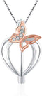 925 Sterling Silver Butterfly CZ Cage Pendants Crafting Charm for DIY Necklace Bracelet Jewelry Making...