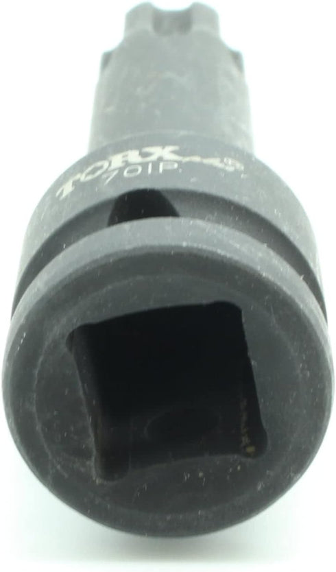 TEMO IP70 3 Inch Long Black Impact Torx Plus 6 Point Socket Bit 1/2 Inch Square Drive Auto Repair Tool...