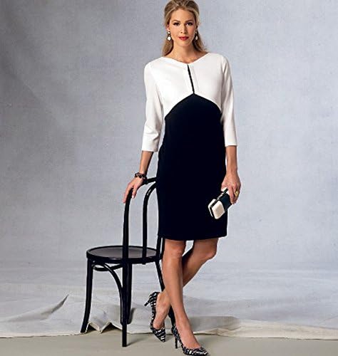 Vogue Patterns V1431F50 Misses' Dress Sewing Template, Size F5 (16-18-20-22-24)...