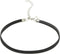 Simple Black Punk Style PU Leather Choker Adjustable Length Necklace with Chain for Women Wedding Birthday Party Club Jewelry...