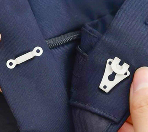 12 Sets Sewing Hook and Eye Closure – Pants Clasp - Clothing Hook Fasteners - Bra Hooks Metal - Pants Clips for Waist - Set for Trousers Skirts Se...