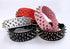 Dogs Kingdom Faux Leather Spiked Studded Dog Collar pet collar Pitbull, Boxer Black L...