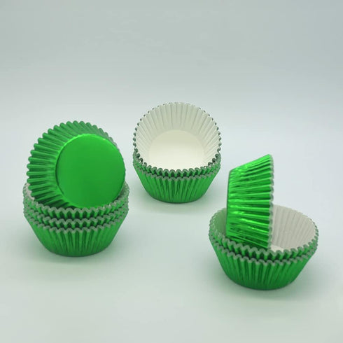 Green Foil Cupcake Liners Standard Paper Baking Cups for Party, Birthday and More, 240-Count...