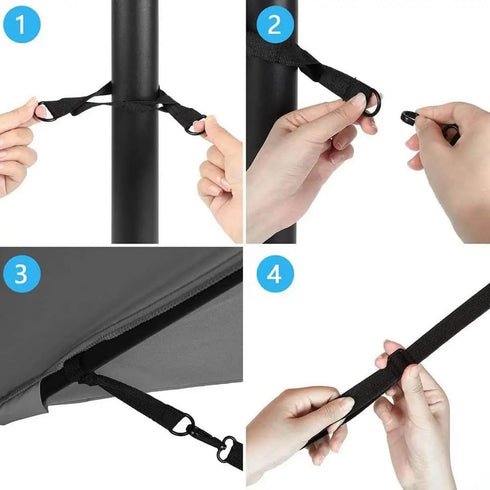Wind Protection Fixing Strap for Large Cantilever Parasols Windproof Protection Adjustable For Garden Umbrella Wind Lock For Cantilever Parasols W...