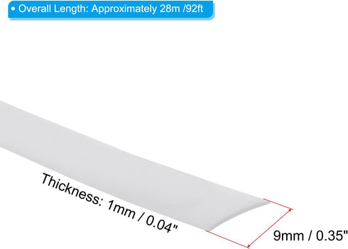 PATIKIL Wicker Repair Kit, Flat Synthetic Plastic Rattan Weaving Material for Garden Furniture Chair Table Sofa Storage Basket 0.55 LB, White...