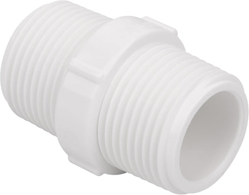 20Pack 3/4 Inch PVC Nipple Male Thread Coupling Adapter Connector (Male x Male) 3/4" PVC NPT Male Thread Coupling Pipe Fitting for Thread plumbing...