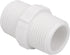 20Pack 3/4 Inch PVC Nipple Male Thread Coupling Adapter Connector (Male x Male) 3/4" PVC NPT Male Thread Coupling Pipe Fitting for Thread plumbing...
