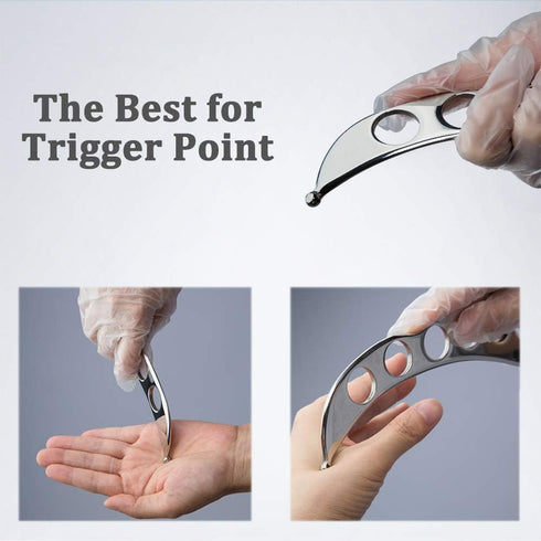 FeelFree Sport Stainless Steel Guasha Scraping Massage Tool for Soft Tissue, Physical Therapy Stuff Used for Back, Legs, Arms, Neck, Shoulder...