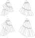 Vogue Misses' Asymmetric Ruffled Skirts Sewing Pattern Packet, Design Code V1957, Sizes 18-20-22-24-26...