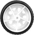 uxcell 30mm Rubber RC Wheel Tires DIY Model Robots 4pcs, White and Black...