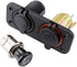 MMOBIEL Universal Waterproof Two Hole USB Charger Power Socket 12V-24V 5V 2.1A and Cigarette Lighter incl Wiring Kit......
