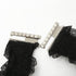 Women Elastic Wide Belt Lace Stretchy Wide Waist Dress Belt Fashion Cinch Stretch Waistband Retro Trendy Ladies Belt Black Wrap Waist Belt, 63x8cm...