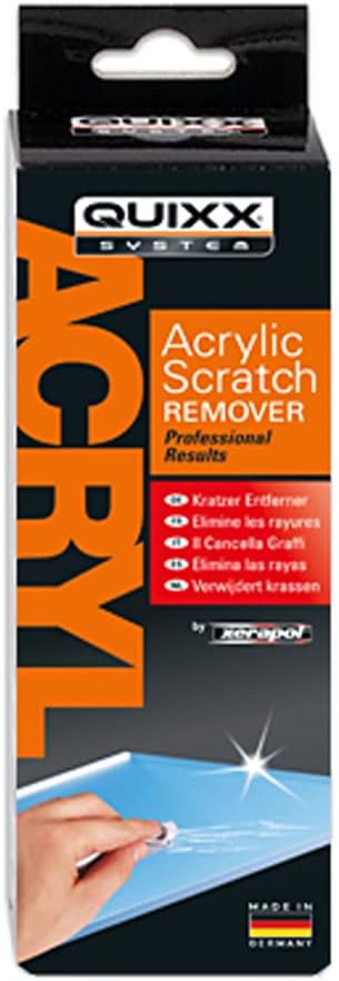 QUIXX 10003 Acrylic Scratch Remover - Removes Scratches From Clear Acrylic and Plexiglas Surfaces On Cars, Motorcycles, Caravans, and Boats...