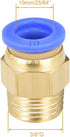 uxcell Straight Pneumatic Push to Quick Connect Fittings G3/8 Male x 10mm Tube OD 10pcs...