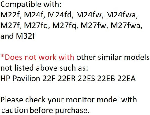 Gladiator Joe Monitor VESA Arm/Mount Adapter for HP Pavilion M Series, Compatible with HP Pavilion M22f, M24f, M24fd, M24fw, M24fwa, M27f, M27fd, ...
