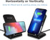 Wireless Charger, 15W Fast Wireless Charging Station with Sleep-Friendly Adaptive Light Compatible with iPhone 14 13 12 Pro XR XS 8+ Samsung Galax...