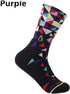 Men and Women Cycling Socks 4 Pairs Sports Socks Comprssion Running Socks (Mixed Color) (Mixed Color) …...