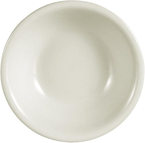 CAC China REC-11 Rolled Edge 4-3/4-Inch Stoneware Fruit Bowl, 5-Ounce, American White, Box of 36...