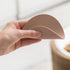 Carrotez 2 Pack Silicone Cup Cover Lids, 4.3 Inch Mug Covers, Reusable Silicone Coffee and Tea Cup Lids - Pink Beige...