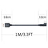 90 Degree USB A to USB C Cable 3.3ft,66W 6A Type C Fast Charging Data Cable,Fast Charging Cloth Braided Cable,for USB C Devices Samsung Huawei and...